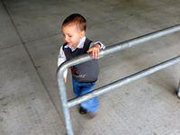 Round and round he goes