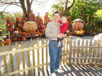 Dave and Thomas enjoying the Jack-O-Lantern Spectacular
