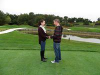 Meghan and Sean trying it on for size