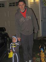 Heading out with Daddy