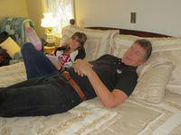 Jeff and Lexi taking a break