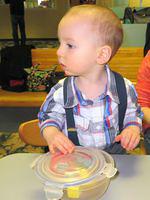 There are little people over there.