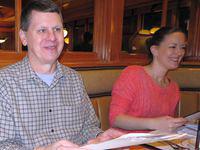 Dave openning his gifts