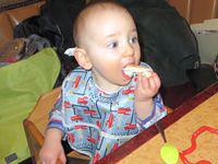 The many faces of Thomas with bread 1