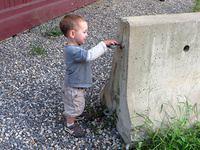 Showing Grandma the "plink-plink" trick