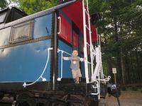 Enjoying the traffic going by