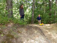Showing the truck his off-road trail