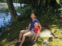 Beth and Thomas taking a break