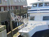 Dad and Rick boarding our whale watch boat