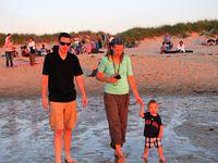 Sean, Beth and Thomas off to enjoy the sunset