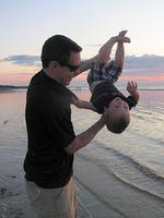 Upside down sunset baby