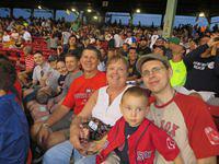 Happy fans ready for some baseball