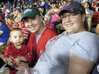 Snack break with Uncle Brian and Aunt Bre