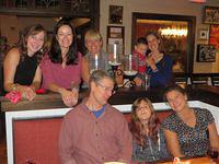Patrice, Meghan, Kelley, Thomas, Beth, Rick, Lexi and Kathy at Red's