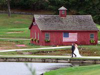 Wedding couple stroll