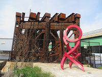 "Brushstrokes" and old railroad trestle