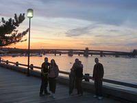 Crazy sunset watchers