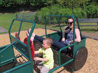 Giving Auntie Meghan a ride