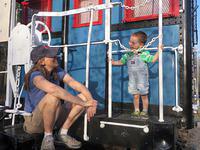 Sharing a moment with Mommy