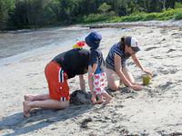 Daddy makes a good road