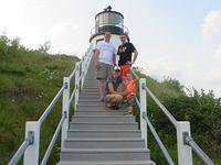 Posing at Owls Head Light