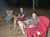 Hanging out around the campfire