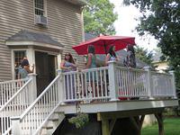 Enjoying the deck