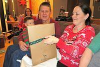 Grandpa has his Hands Full