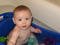 Bathing Baby