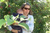 Evie Cuddle in the Orchard