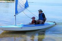 Excited for his First Sail