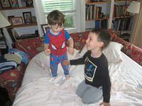 Monkeys Jumping on the Bed