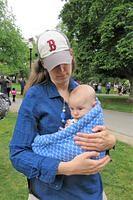 Mama and Sophie Snuggle