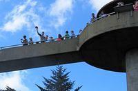 Clingmans Dome is the highest point in the Great Smoky Mountains National Park.