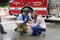 Evie and Beth Putting Out the Fire