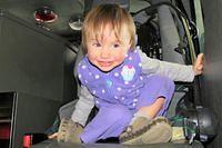 Happy in the Fire Truck