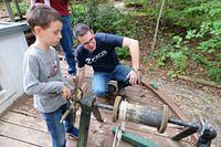 Thomas and Daddy Trying to Fix the Winch