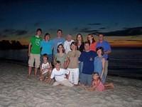 Crew on beach at the bay