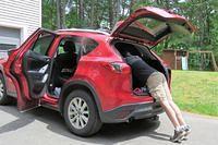 Stuffing the Giant Beanbag Into the Car