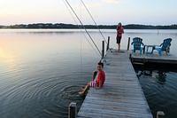 Sitting on a Dock By the Pond....