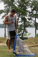 Impressing uncle Darren With Her Retrievall Technique!