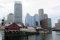 Tea Party Museum and Boston Skyline