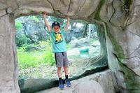 Posing by the Moon Bear Habitat