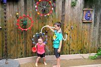 Giving Evie a Shower